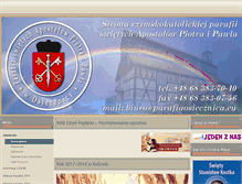 Tablet Screenshot of parafiaosiecznica.pl